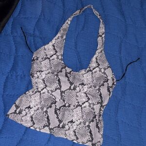 SKIMS CLING MATTE HALTER TOP